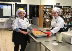 SJTHS Culinary Arts students in kitchen